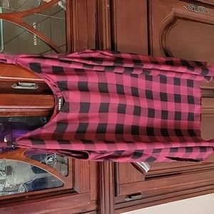 Torrid plaid top, red and black size 2